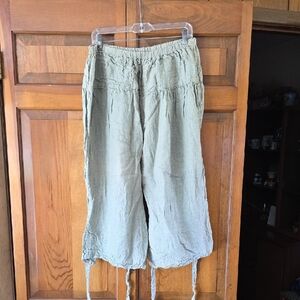 Light Green Linen Pants